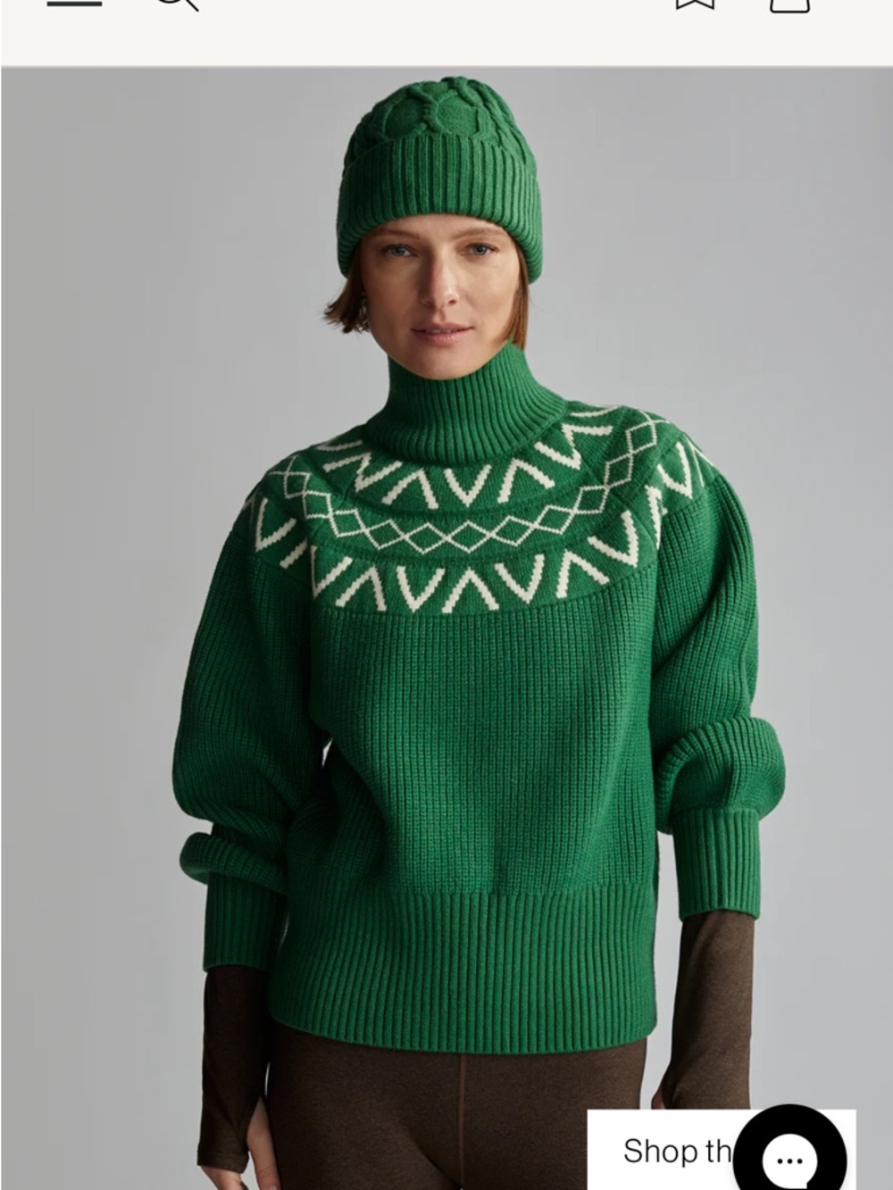 Varley Marcie Fair Isle Yoke Knit - Picture 4 of 9